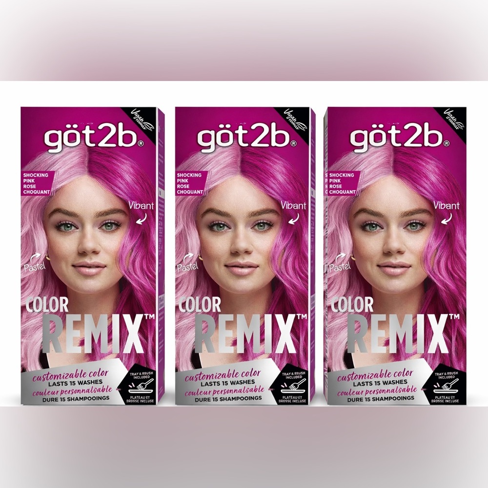 Got2b 3pack - Color Remix Pink Hair Dye